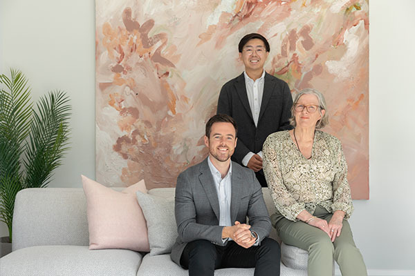 Photo - Marc Britt, Jane Reid and Kevin Ma from Miles Real Estate