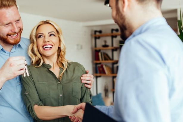 Couple Meeting Their Real Estate Agent
